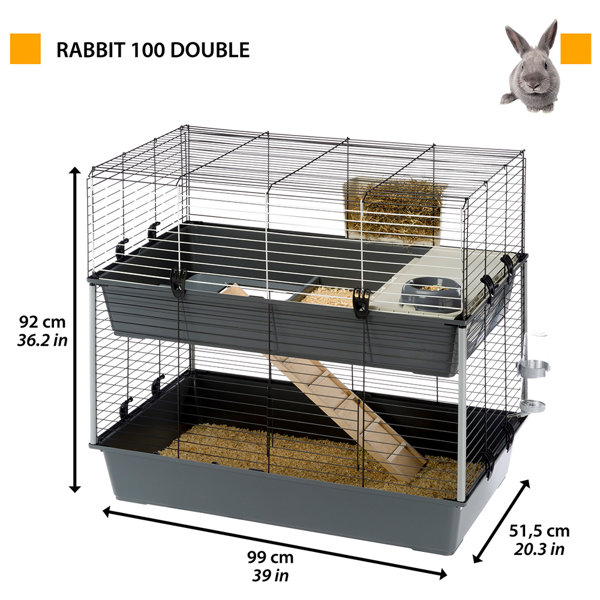 Ferplast 100 double rabbit cage sale